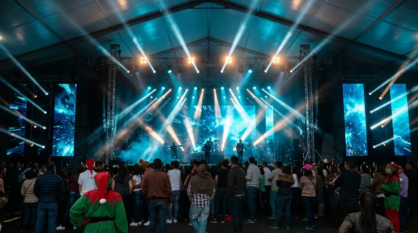 Fiesta de fin de año de Constructora Capital producida por Sonnos Media
